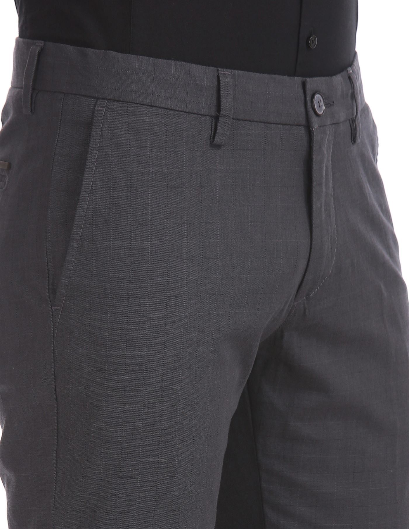 U.S.Polo Assn. Men Casual Wear Dark Grey Trouser